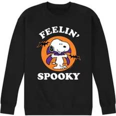 Peanuts Men's Feelin Spooky Graphic Fleece, Black