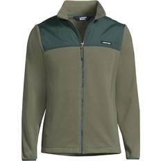 Lands' End Men Jackets Lands' End Men's Tall Fleece Full Zip Jacket Deep lichen green