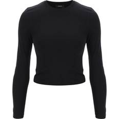 Wardrobe.NYC Black Opaque Long Sleeve T-Shirt Black