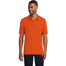 Lands' End Men Tops Lands' End School Uniform Men's Short Sleeve Mesh Polo Shirt Orange spice