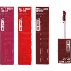 KTouler KTouler 3 Colors Matte Liquid Lipstick Set, Velvet Smooth Nude Lip Gloss, Waterproof Moisturizing Long Lasting Highly Pigmented Matte Lip Stain with Gift Box B