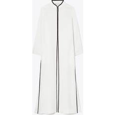 Tory Burch Linen Caftan White