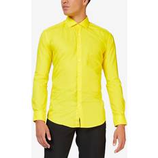 OppoSuits Men's Solid Color Shirt Yellow