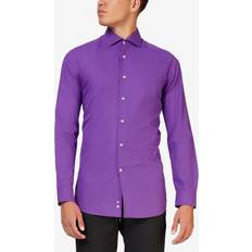 OppoSuits Men's Solid Color Shirt Purple