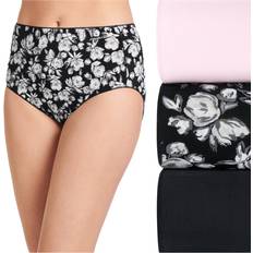 Jockey Women's 3-Pk. No Panty Line Promise Underwear 1772 Midnight Poppy/black/frosty Pink