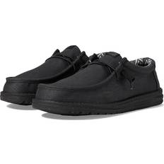 Hey Dude 'Wally Canvas' Classic Slip On Shoes Black