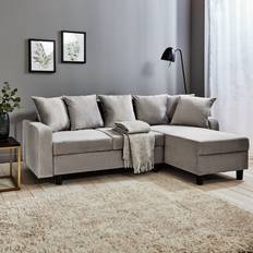 Hykkon Mitzi Grey Sofa 196cm 2pcs 3 Seater