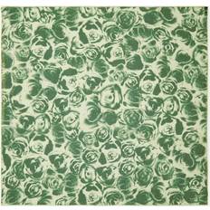 Green - Women Scarfs Burberry Womens Ivy Rose-pattern Semi-sheer Silk Scarf