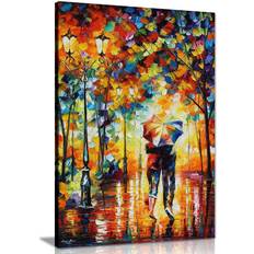 Marlow Home Co Couple Under One Umbrella Leonid Afremov