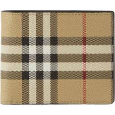 Burberry Check Bi-Fold Wallet - Beige