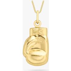 Carissima IBB 9ct Gold Boxing Glove Pendant Necklace, Gold