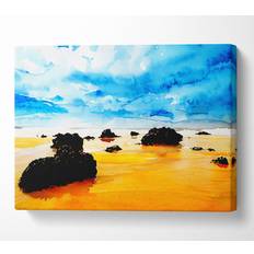 House of Hampton Orange Sands - Wrapped Canvas Prints