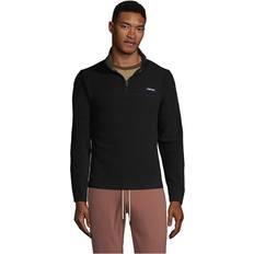 Lands' End Outerwear Lands' End Men's Fleece Quarter Zip Pullover Jacket Black