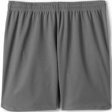 Lands' End Women Shorts Lands' End Women's School Uniform Mesh Gym Shorts Stone gray