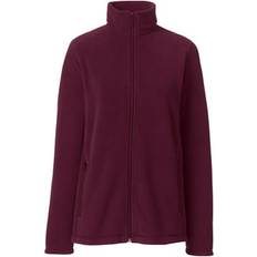 Lands' End Women Outerwear Lands' End Women's School Uniform Full-Zip Mid-Weight Fleece Jacket Burgundy