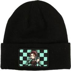 BioWorld Demon Slayer Patch Knit Beanie, Black