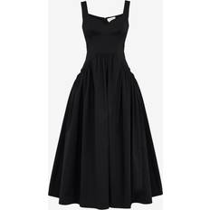 Alexander McQueen Cotton Day Dress Black