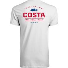 Costa Del Mar Mens Topwater Short Sleeve T Shirt, White