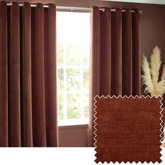 Solid Colours Curtains Nutmeg Heavy Chenille Velvet