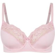 Avenue Plus Embroidered Full Support Underwire Bra Sweet pink