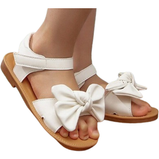 Shein Girls Bow Decor Ankle Strap Sandals For Summer