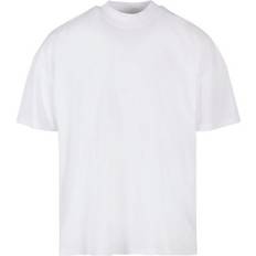 Build Your Brand Mock Neck Oversized T-Shirt White