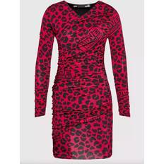 Love Moschino Red Viscose Dress IT40