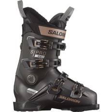 Black Downhill Boots Salomon S/Pro MV 100 W GW Alpine Ski Boots - Beluga Metallic/Pinkgoald Metallic