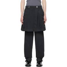 Men - XL Skirts Dion Lee Black Cargo Miniskirt WASHED BLACK