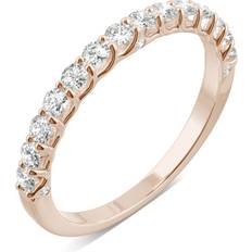 Charles & Colvard Moissanite Wedding Band 3/8 ct. t.w. Dew in 14k White, Yellow or Rose Gold Rose Gold