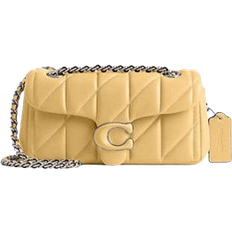 Yellow Crossbody Bags Coach Tabby Shoulder Bag 20 With Quilting - Nappa Leather/Silver/Hay