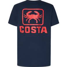 Costa Del Mar Men’s Emblem Bass T-Shirt Navy Blue/Crab, Men's Outdoor Graphic Tees at Academy Sports