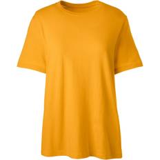 Lands' End Women T-shirts Lands' End Women's Short Sleeve Feminine Fit Essential T-shirt Racing yellow