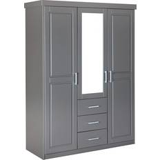 Inter Link Norwin Grey Wardrobe 140x190cm