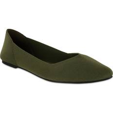 Mia Women's Kerri Ballet Knit Flats Olive