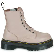 Beige Lace Boots Dr. Martens Jadon III - Parchment Beige/Pisa