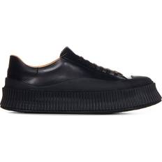 Jil Sander Black Calfskin Low-Top Sneakers 001 BLACK IT