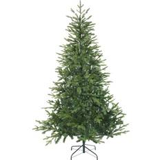 Dellonda Artificial Hinged Green Christmas Tree 213.4cm