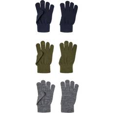 Name It Kid's Magic Gloves 3-pack - Olive Night (13208864)