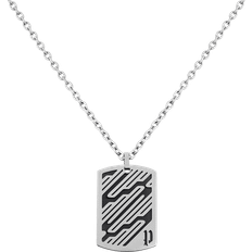 Police Sligo Pendant Necklace - Silver/Black