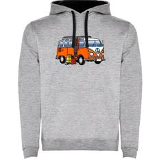 Men - Skiing Tops Kruskis Hippie Van Snowboard Two-colour Hoodie Grey Man