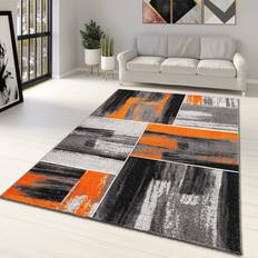 Ivy Bronx Grey/Orange Rug