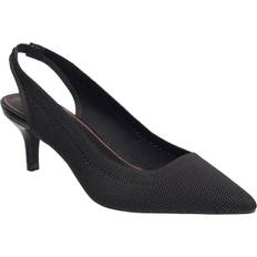 French Connection Women's Viva Slingback Heels Black- Faux Leather