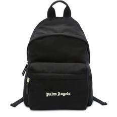 Palm Angels Black Logo Backpack BLACK WHITE UNI