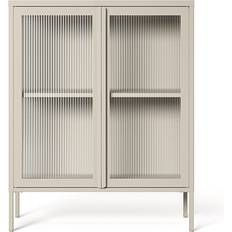 Department Large Pebble Grey Glass Cabinet 90x110cm