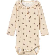 Lil'Atelier Gaya Long Sleeved Romper - Fog Flower (13225342)