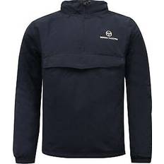 Sergio Tacchini Mens Import Jacket Half Zip Coat Navy 38096 Cotton