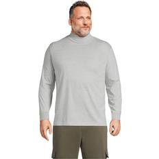 Lands' End Men Jumpers Lands' End Men's Super-t Turtleneck T-Shirt Gray heather