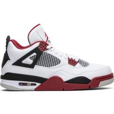 Men - Nike Air Jordan 4 Basketball Shoes Nike Air Jordan 4 Retro Fire Red 2012 M - White/Varsity Red/Black