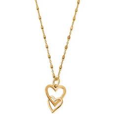 ChloBo Interlocking Love Heart Necklace - Gold